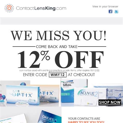 Contact Lens King Coupons 